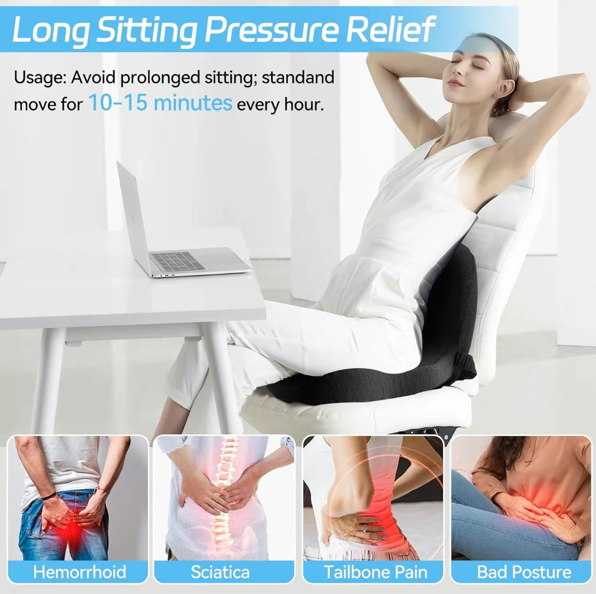 Lumbar Support Pressure Relief Cushion